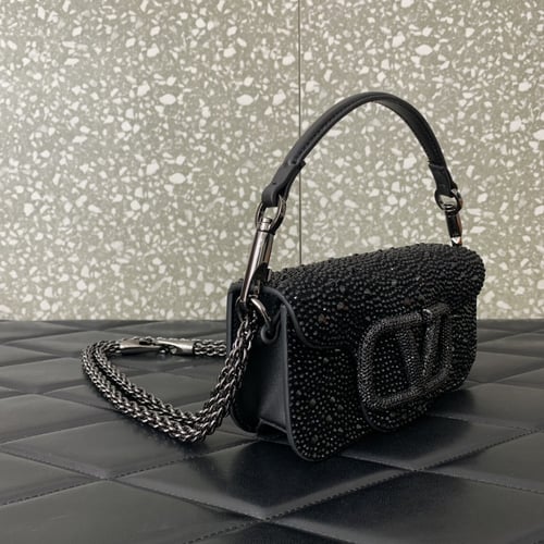 LOCÒ SMALL SHOULDER BAG WITH JEWEL LOGO