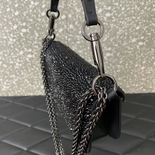 LOCÒ SMALL SHOULDER BAG WITH JEWEL LOGO