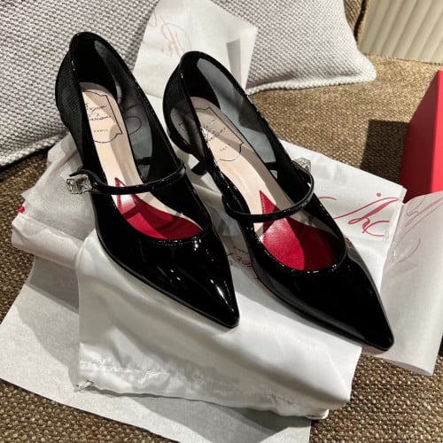 Virgule Babies Pumps in Patent Leather