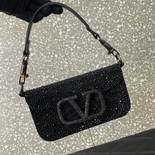 LOCÒ SMALL SHOULDER BAG WITH JEWEL LOGO