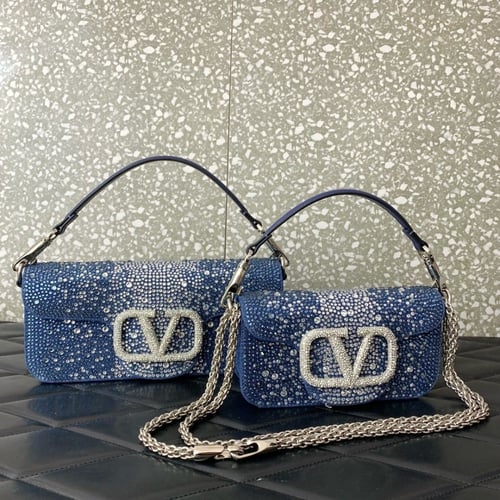 LOCÒ SMALL SHOULDER BAG WITH JEWEL LOGO