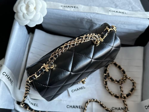 MINI FLAP BAG WITH TOP HANDLE