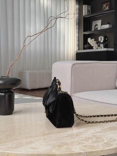 MINI FLAP BAG WITH TOP HANDLE