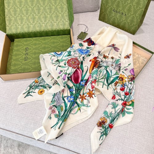 FLORA PRINT SILK SHAWL