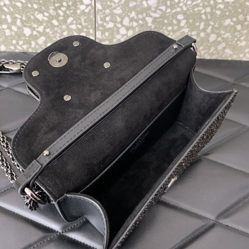 LOCÒ SMALL SHOULDER BAG WITH JEWEL LOGO