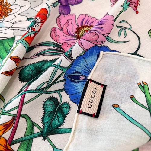 FLORA PRINT SILK SHAWL