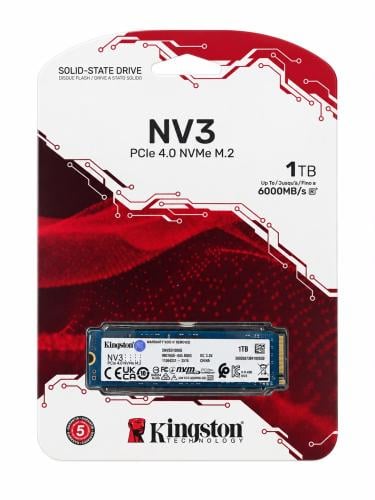 Kingston NV3 1TB SSD – Up to 6000 MB/s