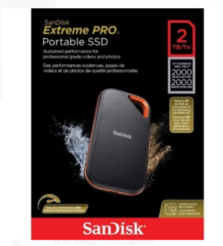 هارد ديسك سان دسك خارجي اس اس دي 2 تيرا- Harddisk...