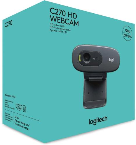 Logitech C270 HD Webcam 720p
