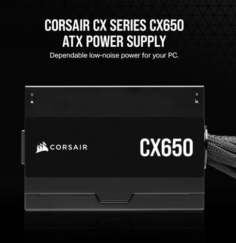 CORSAIR CX650 80 PLUS Bronze 650W ATX Power Supply...
