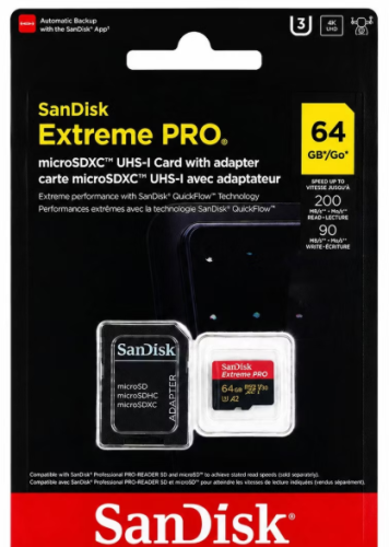 سانديسك بطاقة مايكرو اس دي اكس سي اكستريم برو 64GB...