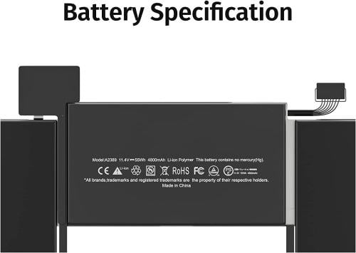 A2389 Battery for MacBook Air 13 A2337 M1 2020