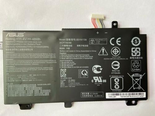 بطارية لابتوب اسوس- Asus Laptop Battery B31N1726