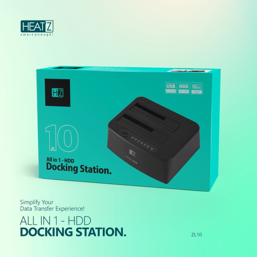 Heatz ZL10 Dual-Bay HDD and SSD Docking Station