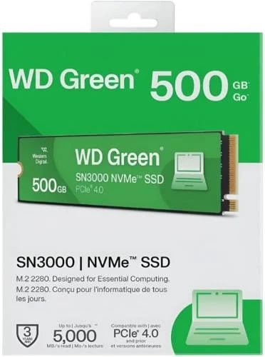 وحدة تخزين SSD من ويسترن ديجيتال 500 جيجابايت بواج...