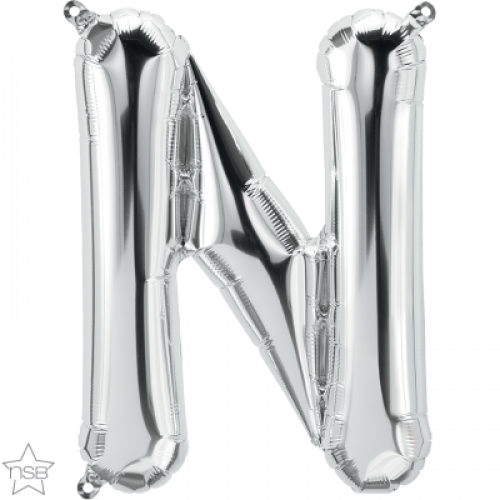 FOIL SMALL LETTER SILVER (عدد 5 قطع) N