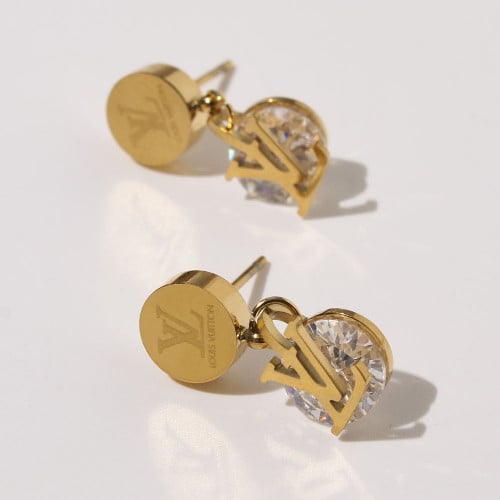 حلق لويس فيتون مطلي ذهـب