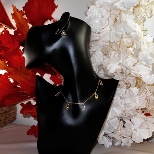 طقـــم سلسـال مع حـلق ميسيكـــا