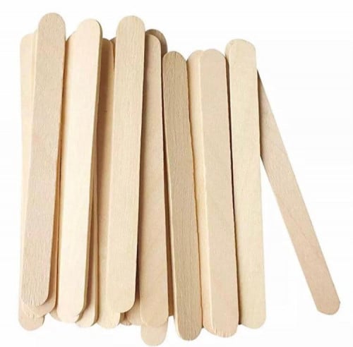 اعواد خشب عريضه ريزن و الشمع ( 50 حبه )