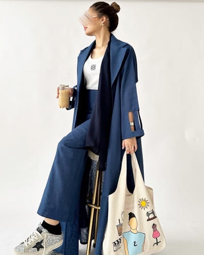 Linen abaya + pants #5