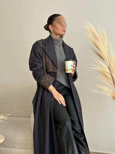 winter grey abaya #2