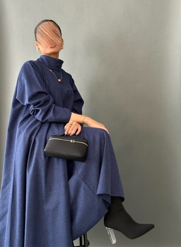 ‏Abaya + dress - عباية وفستان #4