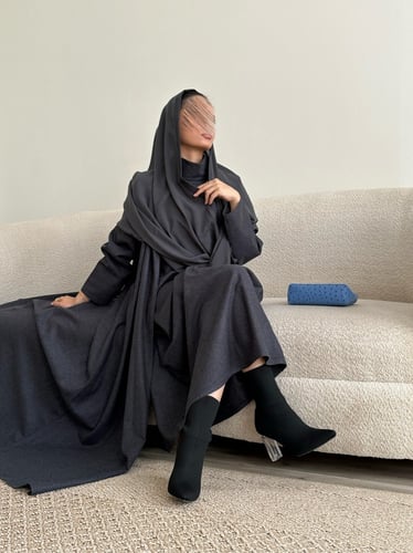 Abaya + dress - عباية وفستان #3