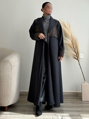 winter grey abaya #2