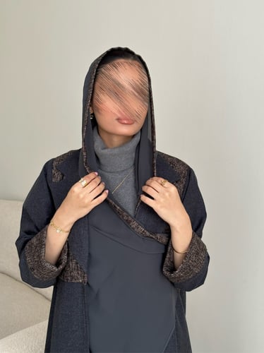 winter grey abaya #2