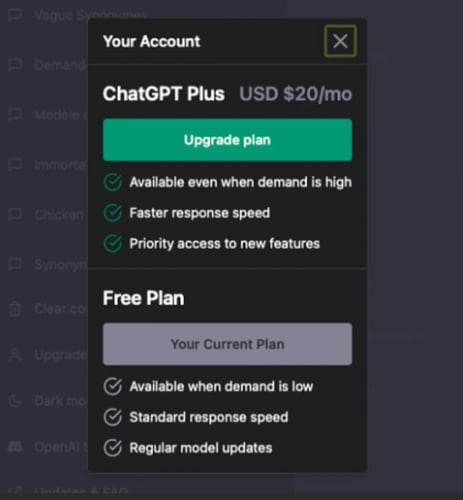 شات GPT بلس - شهر - حساب مشترك ChatGPT Plus
