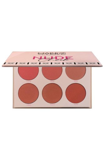 باليت بليشر (نيود شيك) مكون من 6 الألوان من ميك او...