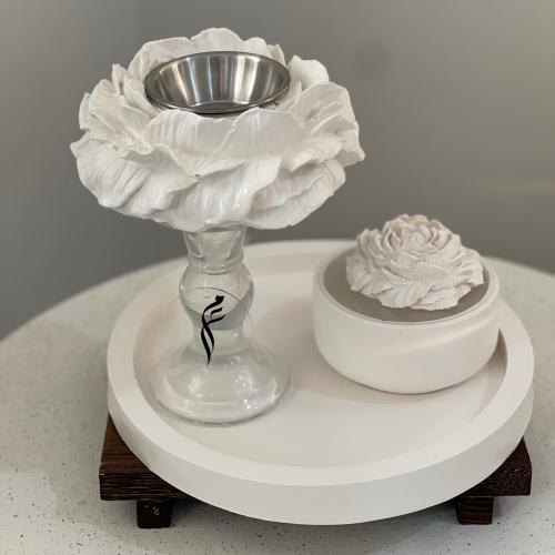Incense burner of rose