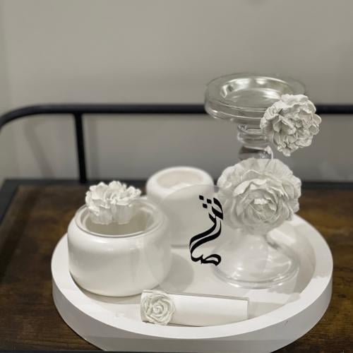 Rose incense burner set