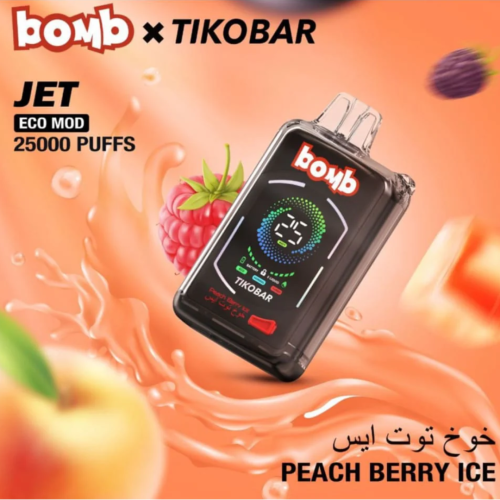 Bomb Jet Peach Berry Ice 25,000