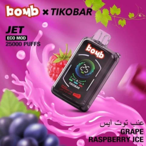 Bomb Jet Grape Raspberry Ice 25,000