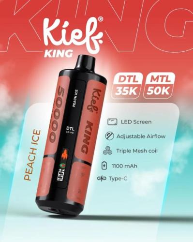 Ready shisha How King Peach Ice Kief King Peach Ic...