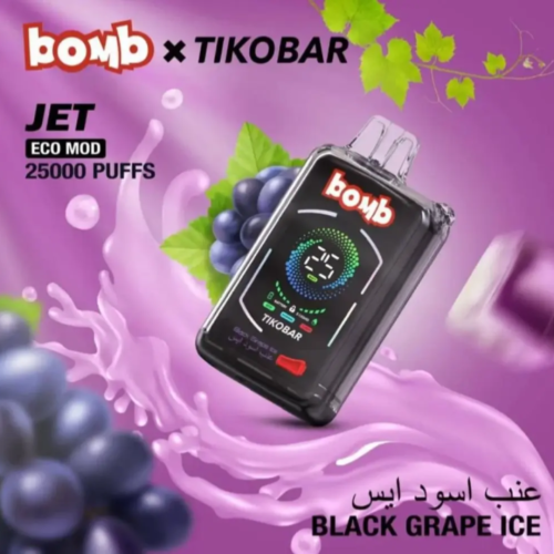 Bomb Jet Black Grape Ice 25,000