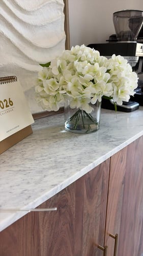 فازة هايدرنجا ابيض وسط