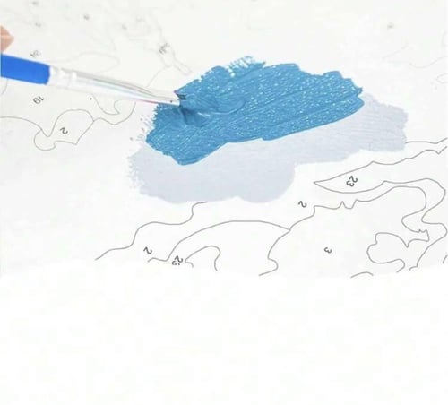 لوحة تلوين قبة الصخرة ( تلوين بالأرقام )