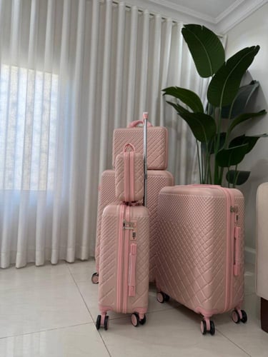 طقم شنط سفر موديل ٩٧٧ لايت بنك خمس قطع مختلفة المق...