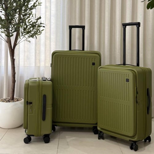 شنط سفر ثلاث قطع ساحب واحد فتحة اماميه | NEW