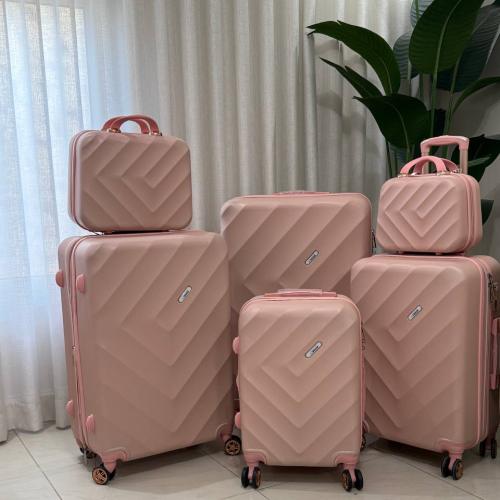 طقم شناط سفر 6 قطع مقاس 32 | روز