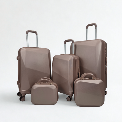 شنط سفر تصميم عصري حديد خمس قطع | روز قولد