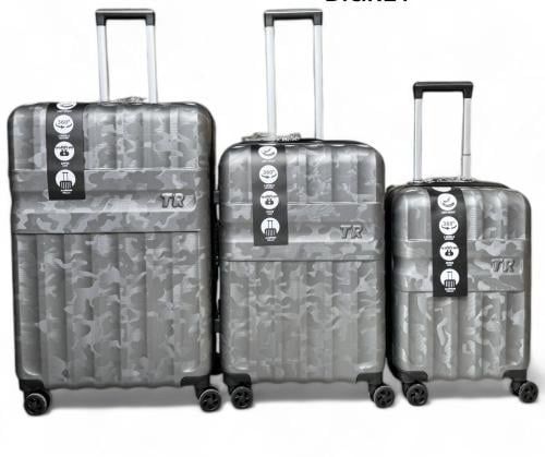 طقم شنط سفر انيقه لون رصاصي | اكيات للحقائب