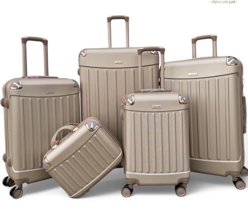 شناط سفر خمس قطع جميلة احجام كبيره | قولد