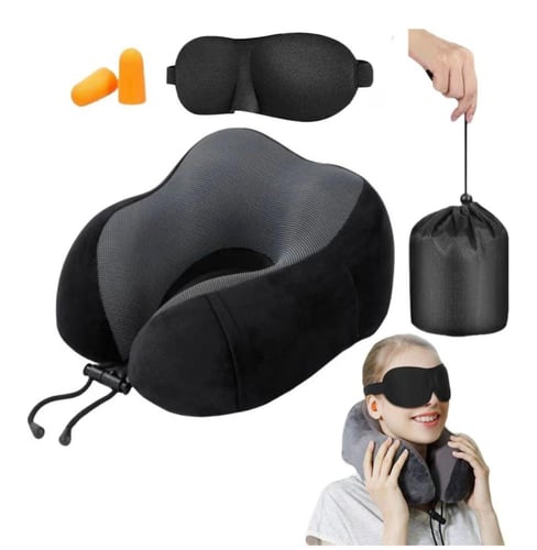 بكج الراحة ( مخدة للرقبه - سداده - غطاء العين)