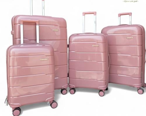 شنط سفر اربع قطع من مادة PP | مقاسات كبيره