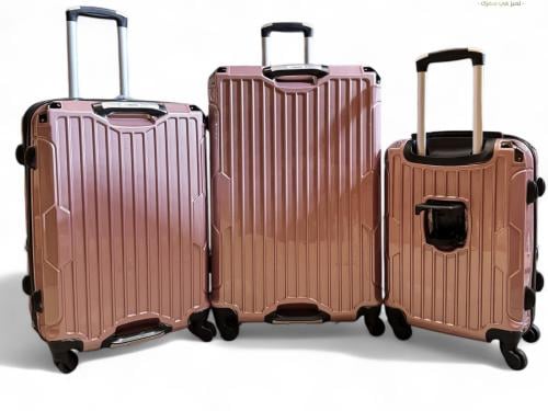 شنط سفر pc ثلاث قطع بحامل كوب خلفي | أكيات للحقائب