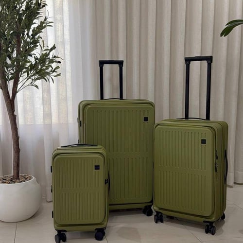 شنط سفر ثلاث قطع ساحب واحد فتحة اماميه | NEW