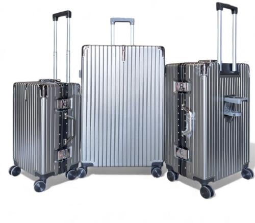 شنط سفر 3 قطع بوكس بدون سحاب(سيلفر) | امان اكثر